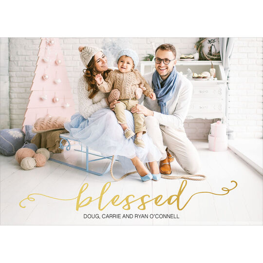 Blessed Holiday Photo Cards